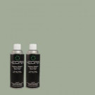 Hedrix 11 oz. Match of PPU12-5 Lotus Leaf Low Lustre Custom Spray Paint (2-Pack) - LL02-PPU12-5