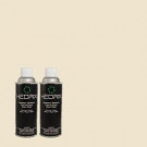 Hedrix 11 oz. Match of X-73 Eggshell White Flat Custom Spray Paint (2-Pack) - F02-X-73
