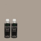 Hedrix 11 oz. Match of 3A41-4 Gray Fox Gloss Custom Spray Paint (2-Pack) - G02-3A41-4