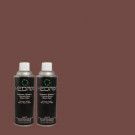 Hedrix 11 oz. Match of QE-63 Napa Wine Flat Custom Spray Paint (8-Pack) - F08-QE-63
