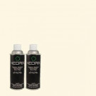 Hedrix 11 oz. Match of 4C21-2 Victorian Linen Flat Custom Spray Paint (2-Pack) - F02-4C21-2