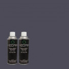 Hedrix 11 oz. Match of 610D-7 Night Watch Semi-Gloss Custom Spray Paint (2-Pack) - SG02-610D-7