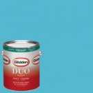 Glidden DUO 1-gal. #HDGB41 Bright Blue Semi-Gloss Latex Interior Paint with Primer - HDGB41-01S