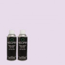 Hedrix 11 oz. Match of 640A-2 Misty Violet Flat Custom Spray Paint (2-Pack) - F02-640A-2
