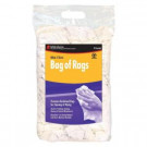 Buffalo Industries 4 lb. Recycled White Cloth Rags Compressed Poly Bag - 10520PB