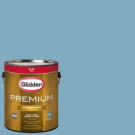 Glidden Premium 1-gal. #HDGB58 Jordan's Blue Flat Latex Exterior Paint - HDGB58PX-01F