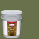 Glidden Premium 5-gal. #HDGG39D Afternoon Martini Olive Flat Latex Exterior Paint - HDGG39DPX-05F