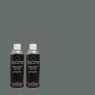 Hedrix 11 oz. Match of 540F-6 Distance Semi-Gloss Custom Spray Paint (2-Pack) - SG02-540F-6