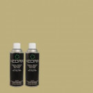 Hedrix 11 oz. Match of PPU9-8 Tarragon Tease Flat Custom Spray Paint (2-Pack) - F02-PPU9-8