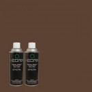 Hedrix 11 oz. Match of ECC-41-2 Willow Wood Low Lustre Custom Spray Paint (2-Pack) - ECC-41-2