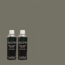 Hedrix 11 oz. Match of PPU12-19 Mountain Pine Low Lustre Custom Spray Paint (2-Pack) - LL02-PPU12-19