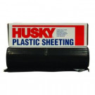 Husky 10 ft. x 50 ft. Black 4 mil Plastic Sheeting - CF0410-50B