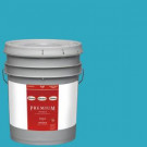 Glidden Premium 5-gal. #HDGB41D Sticky Note Blue Flat Latex Interior Paint with Primer - HDGB41DP-05F
