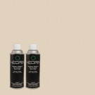 Hedrix 11 oz. Match of PPU7-9 Aged Beige Low Lustre Custom Spray Paint (2-Pack) - LL02-PPU7-9