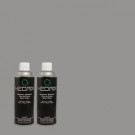 Hedrix 11 oz. Match of MQ5-20 Cold Steel Flat Custom Spray Paint (8-Pack) - F08-MQ5-20