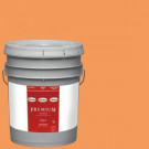 Glidden Premium 5-gal. #HDGO28 Orange Slice Flat Latex Interior Paint with Primer - HDGO28P-05F