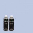Hedrix 11 oz. Match of 580B-4 Ocean Dream Semi-Gloss Custom Spray Paint (2-Pack) - SG02-580B-4