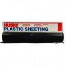 Husky 20 ft. x 50 ft. Black 4 mil Plastic Sheeting - CF0420-50B