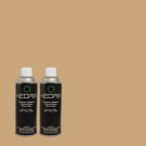 Hedrix 11 oz. Match of MQ2-12 Milano Flat Custom Spray Paint (2-Pack) - F02-MQ2-12