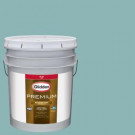 Glidden Premium 5-gal. #HDGB24D Gentle Turquoise Flat Latex Exterior Paint - HDGB24DPX-05F