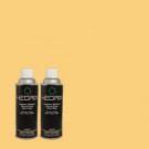 Hedrix 11 oz. Match of 1A9-5 Fried Banana Semi-Gloss Custom Spray Paint (2-Pack) - SG02-1A9-5