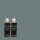 Hedrix 11 oz. Match of PPU13-3 Catalina Coast Semi-Gloss Custom Spray Paint (2-Pack) - SG02-PPU13-3