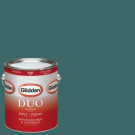 Glidden DUO 1-gal. #HDGB26D Nassau Night Flat Latex Interior Paint with Primer - HDGB26D-01F
