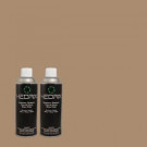 Hedrix 11 oz. Match of PPU5-16 Earthnut Flat Custom Spray Paint (8-Pack) - F08-PPU5-16