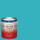 Glidden DUO 1-gal. #HDGB28D Splash of Teal Satin Latex Interior Paint with Primer - HDGB28D-01SA