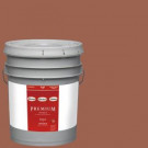 Glidden Premium 5-gal. #HDGO12D Classic Brick Red Flat Latex Interior Paint with Primer - HDGO12DP-05F