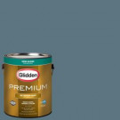 Glidden Premium 1-gal. #HDGB52 Village Blue Semi-Gloss Latex Exterior Paint - HDGB52PX-01S