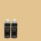Hedrix 11 oz. Match of 364 Golden Sand Semi-Gloss Custom Spray Paint (2-Pack) - SG02-364