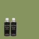Hedrix 11 oz. Match of 2A59-5 Melon Rind Flat Custom Spray Paint (2-Pack) - F02-2A59-5