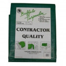 T.W. Evans Cordage 8 ft. x 10 ft. Black/Green Contractor Grade Value Poly Tarp - G0810