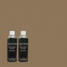 Hedrix 11 oz. Match of C60-45 Khaki Gray Gloss Custom Spray Paint (2-Pack) - G02-C60-45
