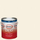 Glidden DUO 1-gal. #HDGO43 Terrace White Satin Latex Interior Paint with Primer - HDGO43-01SA