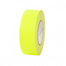 Pratt Retail Specialties 2 in. x 50 yds. Fluorescent Yellow Gaffer Industrial Vinyl Cloth Tape (3-Pack) - 001G250MFLYEL