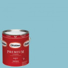 Glidden Premium 1-gal. #HDGB33D Soft Bahama Blue Flat Latex Interior Paint with Primer - HDGB33DP-01F