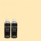 Hedrix 11 oz. Match of 1A10-3 Tapioca Gloss Custom Spray Paint (2-Pack) - G02-1A10-3