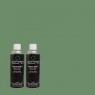 Hedrix 11 oz. Match of 2B57-6 Juniper Hedge Flat Custom Spray Paint (2-Pack) - F02-2B57-6