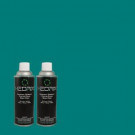 Hedrix 11 oz. Match of 5C9-3 Sea Balm Low Lustre Custom Spray Paint (2-Pack) - 5C9-3