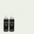 Hedrix 11 oz. Match of 700E-1 Dew Drop Semi-Gloss Custom Spray Paint (2-Pack) - SG02-700E-1