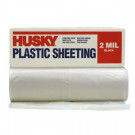 Husky 10 ft. x 100 ft. Clear 2 mil. Plastic Sheeting (Pallet of 126 rolls) - RS210-100C