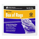 Buffalo Industries 4 lb. Recycled White Cloth Rags Box - 10520