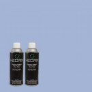 Hedrix 11 oz. Match of PPU15-12 Bluebird Low Lustre Custom Spray Paint (2-Pack) - LL02-PPU15-12