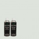 Hedrix 11 oz. Match of 490E-2 Delicate Mist Semi-Gloss Custom Spray Paint (2-Pack) - SG02-490E-2