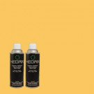 Hedrix 11 oz. Match of PPU6-6 Honey Locust Low Lustre Custom Spray Paint (2-Pack) - LL02-PPU6-6